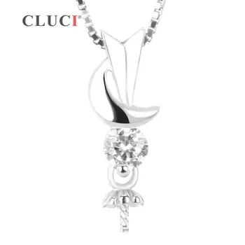 CLUCI Roztomilý Ženy 925 Sterling Silver Pearl Montáž na Šperky Drobné, Jemné SP123SB