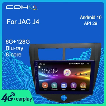 COHO Pre JAC J4 Gps Navigáciu, Android Auto Multimediálny Prehrávač Rádio Android 10.0 8-Core 6+128G