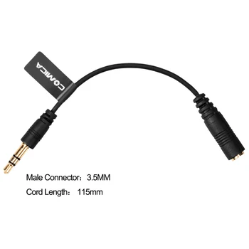 COMICA CVM-CPX 3,5 mm TRRS žena na TRS muž Audio kábel TRRS-TRS Audio converter adaptér pre DRLS Fotoaparát univerzálne príslušenstvo