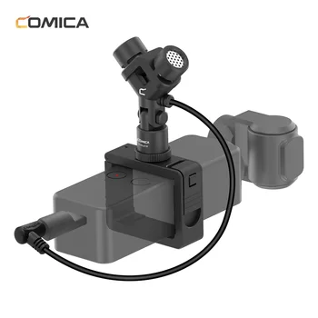 Comica CVM - MT06 XY Stereo Mikrofón pre DJI OSMO Vrecku Cardioid Kondenzátora Mikrofón S USB Pôvodného-C 3,5 MM Mikrofón, Adaptér