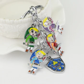 Cool Legend Of Zelda Hra Majoras Maska Farebné Sova Zvierat Trojuholník Prívesok Charm Keychain Hra Šperky, Vianočné Darčeky Pre Fanúšikov