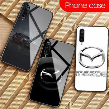 Cool Mazda Auto Sklo Telefón Prípade Coque Fundas Pre Xiao Redmi Poznámka 7 5 4 6 6A Mi 8SE 8 6 Lite Mix 2 2s Poznámka 3 Kryt