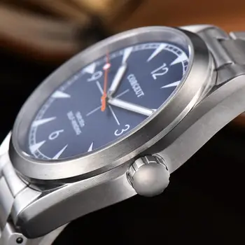 Corgeut 41mm mužov hodiny modré dial Automatické Mechanické Sapphire crystal náramok pánske náramkové hodinky luxusné top značky