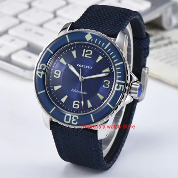 Corgeut 45mm, Sledujte Muž Šport hodiny luxusný top značky mechanické Svetelný Nepremokavé ruky Automatickom Vietor Retro pánske
