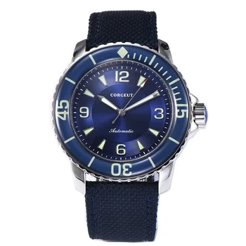 Corgeut 45mm, šport dizajn hodiny luxusný top značky miyota 8215 mechanické Svietiace ručičky Automatickom Vietor Retro pánske hodinky