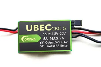 Corona CBC-5A UBEC Vstup:4.8 V~20V Výstup:5V-6V/7A Max