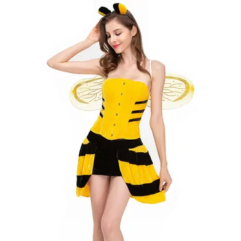 Cosplay Dámy Cosplay Kostým 2020 Halloween Dospelých Nová Hra Šaty Cosplay Zvierat Kostým Žltý Včelí Kostým Jednotné