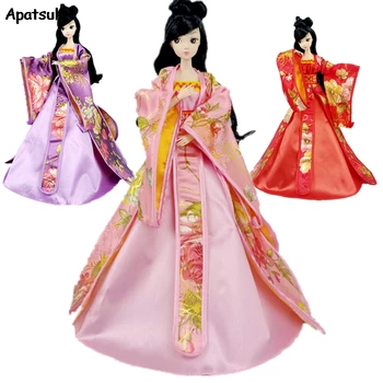 Cosplay Šaty Pre Bábiky Barbie 1/6 Tradičnej Čínskej Antickej Krásy Šaty, Kostým Party Večerné Šaty Pre Barbie Deti Hračky