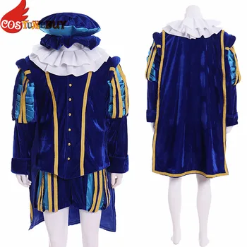 Costumebuy Kráľovské Viktoriánskej Tudor Kráľ Cosplay Kostým Stredoveké Renesančné Princ Elizabethan opera Výkon Vyhovovali Zákazku