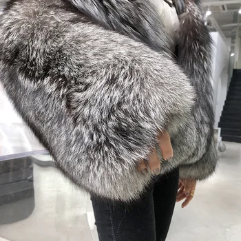 Cotday Dlhý Rukáv Bežné 2021 Nové Módne Kožušiny Kabát dámske Krátke Umelé Fox Kožušinový Kabát na Jeseň v Zime Teplé Dámske kožuchy