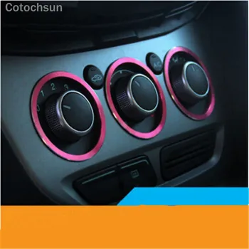Cotochsun Auto, Interiér Manuálna Klimatizácia Gombík Dekorácie Krúžok vhodné Pre Ford Focus 2 MK2 Zameranie 3 MK3 Kuga, Auto Styling