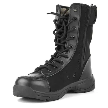 CQB.SWAT Priedušná Army Combat Pánske Topánky Čierne Plátno Vojenské Topánky gumy jediným Pevné Krajky-up, Topánky ZD-047 veľkosť 38-45