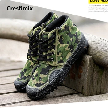 Cresfimix zapatos hombre mužskej módy pohodlné trvalé protišmykové vysoké topánky mužov bežné ulici zelené topánky v pohode topánky c2689