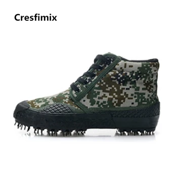 Cresfimix zapatos hombre mužskej módy pohodlné trvalé protišmykové vysoké topánky mužov bežné ulici zelené topánky v pohode topánky c2689