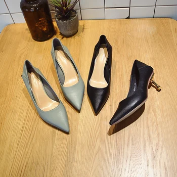 Cresfimix ženy mäkké lakovanej kože klasické vysoké podpätky dámy módne sladké čierne office vysokom podpätku topánky žena stiletto a5752b