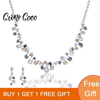 Cring Coco 2020 Žena Náhrdelník Šperky Trendy Zliatiny Geometrické Vlna Choker Módne Retiazky Náhrdelníky Žena Dievčatá Narodeninám