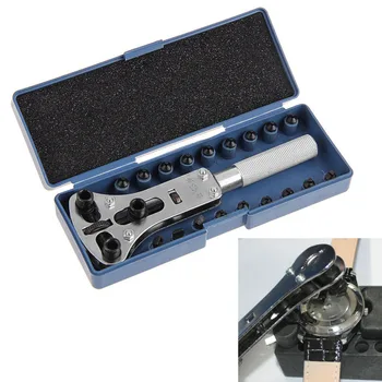 CRV Ocele, Nastaviteľné Skrutku Pozerať Späť puzdro Otvárač Odstraňovač Kľúča Repair Tool Kit s 18pcs Vymeniteľné Časti Pindriveru
