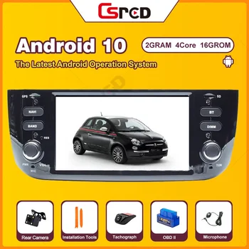 Csred Auto Rádio Android 10 Pre Fiat Linea Punto EVO 2012 2013 GPS Navigácie Auta Multimediálny Prehrávač Hlavu Jednotka Stereo