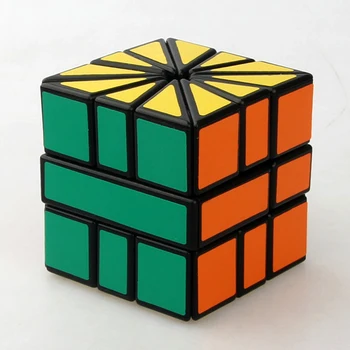 CubeTwist Podivný Tvar Kocky Čierny Biely Štvorec II SQ2 3x3x3 Rýchlosť Kocka Sektor Magic Cube Puzzle Hračka