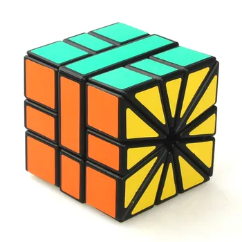 CubeTwist Podivný Tvar Kocky Čierny Biely Štvorec II SQ2 3x3x3 Rýchlosť Kocka Sektor Magic Cube Puzzle Hračka