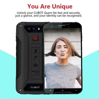 Cubot Quest Lite Vodotesný ip68 4G Smartphone Dual SIM Karte 5 Palcový 8.8 mm Najtenší proti Poškriabaniu Shockproof Robustný Telefóny