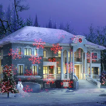 CUDZIE Statické Diaľkové Červená Zelená Hviezda Snowflake Outdoor Záhrada Vianočné Laserové Svetlo Zobraziť Projektor Dovolenku Vianoce Nepremokavé Svetlá