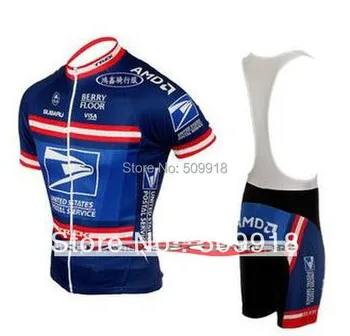 Cyklistické oblečenie Spojené Štáty Poštová tím Cyklistika Dres Sady Cyklistické Oblečenie ropa ciclismo cyklistické oblečenie ropa ciclismo Modrá