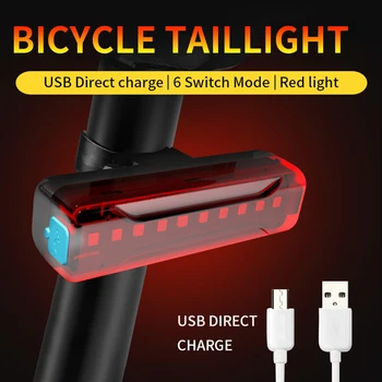 Cyklistické Svetlo 2600mAh Bicykli jazda na Bicykli Nepremokavé 9 zadné svetlo LED, Super Svetlo S USB Rechargable Bezpečnosti Noc na Koni Zadné Svetlo