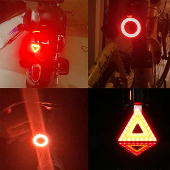 Cyklistické Svetlo Osvetlenie 5 Tailight Režimy Bicyklov Svetla USB Nabíjanie Led Svetlo na Bicykel Flash Blesk Chovajú pre Horský Bicykel Sedlovka #3