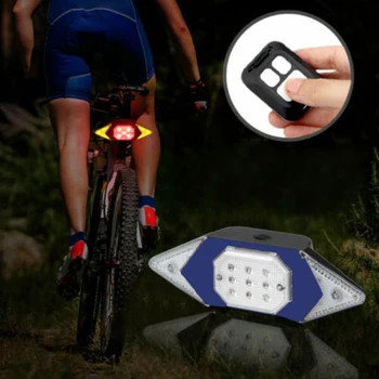 Cyklistické Svetlo Smart Bicykli Sústruženie Signál, jazda na Bicykli koncových svetiel Intelligent USB Nabíjateľné Zadné Svetlo na Diaľkové Ovládanie Bicykli Upozornenie Li