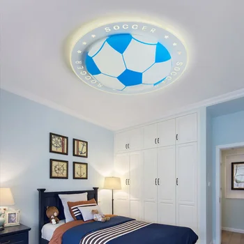 D520 Deti sacie stropné svietidlo tvorivé futbalové osobnosti chlapec spálňa svietidlá LED ochrana očí cartoon chlapci LED lig