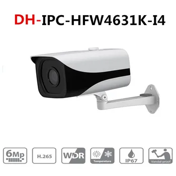Dahua IPC-HFW4631K-I4 rizikový prol popis 6MP IP Kamera vstavaný 4Leds IR120M IP67 DH-IPC-HFW4631K-I4 rizikový prol popis vonkajších cctv kamera s držiakom