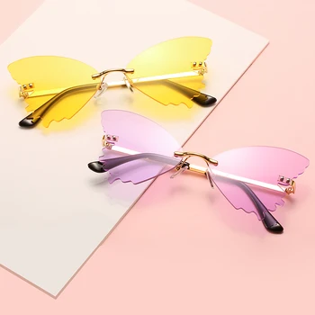 D&T 2020 Nové Módne Motýľ slnečné Okuliare Ženy, Muži Farby Objektív Hliníkový Rám Značky Vintage Dizajnér Sexy Jemné slnečné Okuliare UV400