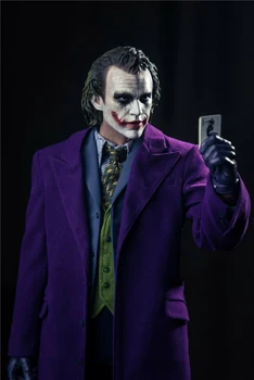 Dark Knight Joker Hlavu Sculpt Fialový Kabát, Kabát Na Sklade JXTOYS-035 1/4 Muž Obrázok Príslušenstvo Model pre 12