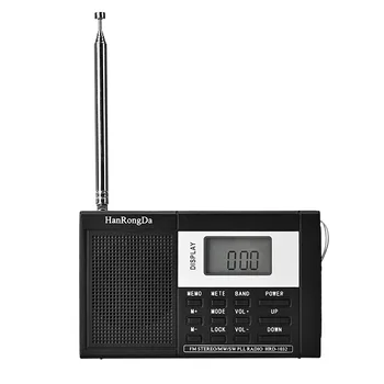 Dawupine Full-pásma Digitálny Displej, FM/AM Dual-band Semi-monolitické Rádio Stredné vlny krátkovlnné Rádio Darček