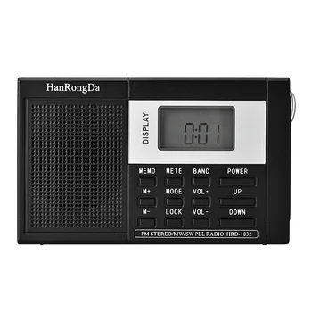 Dawupine Full-pásma Digitálny Displej, FM/AM Dual-band Semi-monolitické Rádio Stredné vlny krátkovlnné Rádio Darček