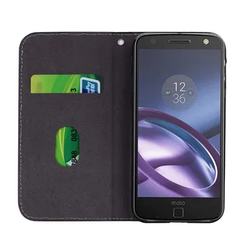 DAXING Trblietavé PU Kože Flip Peňaženky Prípade pre Motorola Moto C Plus E4 Plus E5 G6 Hrať G5S Plus Automatické Magnetické Telefón Prípade