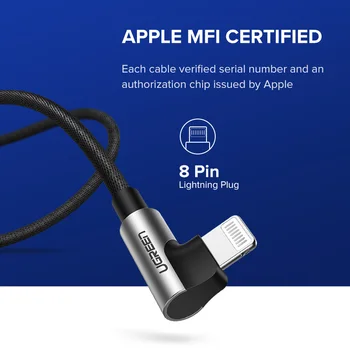 DBG Pfi USB Lightning Kábel pre iPhone 12 mini Pro Max Rýchle Nabitie Dátový Kábel pre iPhone X XR 11 8 Nabíjačku Mobilného Telefónu Kábel