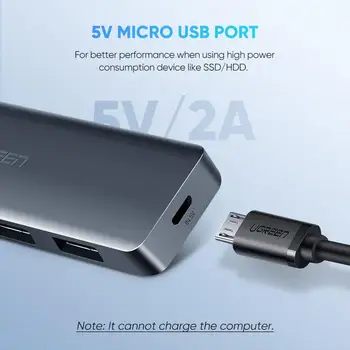 DBG USB C Hub 4 Porty USB Typu C, USB 3.0 Hub Rozbočovač Adaptér pre MacBook Pro iPad Pro Samsung Galaxy Note 10 S10 USB Hub