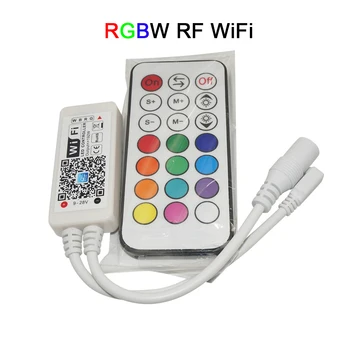 DC12-24V Mini WIFI LED RGB / RGBW Radič RÁDIOFREKVENČNÉ Diaľkové Ovládanie IOS/Android Smart Telefónu pre RGBCW/RGBWW RGB LED Pásy