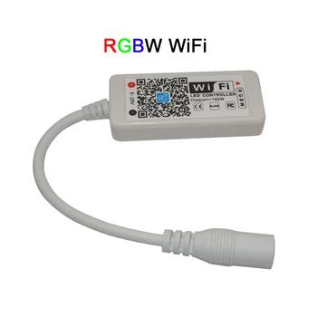 DC12-24V Mini WIFI LED RGB / RGBW Radič RÁDIOFREKVENČNÉ Diaľkové Ovládanie IOS/Android Smart Telefónu pre RGBCW/RGBWW RGB LED Pásy