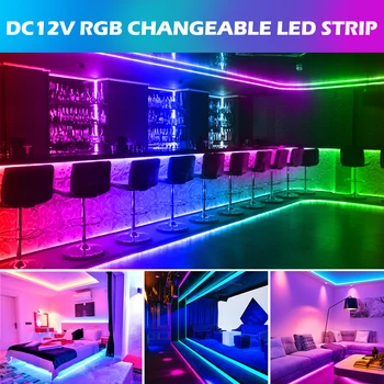 DC12V LED Pásy 2835 5050 LED Pásy Svetla Nepremokavé RGBW RGBWW RGB LED Diódy Pásky 54LEDs/m 30LEDs/m 60LEDs/m 120LEDs/m 5m/veľa