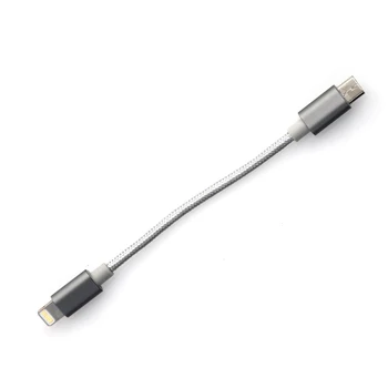 DD ddHiFi MFi05 Lightning konektor Micro USB Dátový Kábel pre FiiO Lightning Dac Q1MK2/O5/Q5s