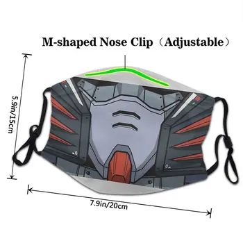Deathschyte Pekla Vlastné Gundam Maska Unisex Opakovane Tvár Masku Proti Prachu Ochrana Respirátor, Maska
