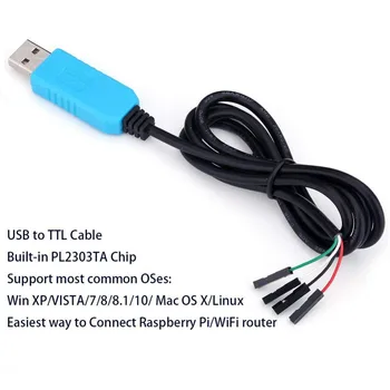 Debug Kábel pre Raspberry Pi USB Programovanie USB TTL pomocou Sériového Kábla, Windows XP/VISTA/7/8/8.1 Podporované