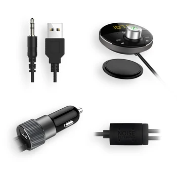Deelife AUX Bluetooth Prijímač, Adaptér, Auto Handsfree Carkit s FM Vysielač pre Auto Telefón, MP3 Prehrávač Hudby hlasitý Odposluch