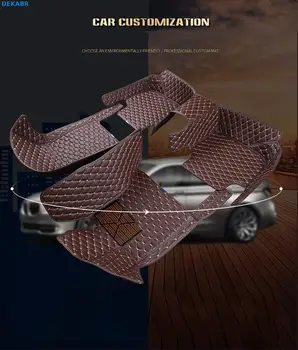 Dekabrmat kožené auto podlahové rohože pre Toyota Camry 2006-2016 2017 2020 Vlastné auto nohy Podložky automobilový koberec kryt