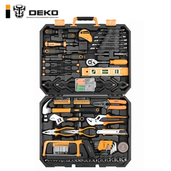 DEKO DKMT168 Zásuvky Kľúča Nástroj Nastaviť Automatické Opravy Zmiešané Nástroj Zmes Package Strane Tool Kit s Plastovými Toolbox Prípade Skladovania