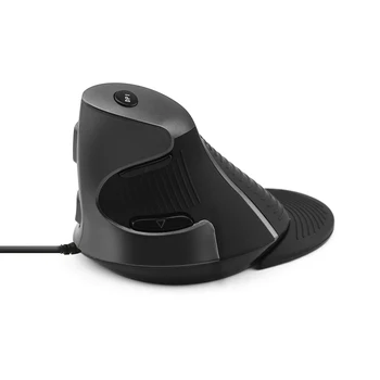 Delux Vertikálne Myši 1600 DPI Optické Mause Káblové/Bezdrôtové Úrad Myši, Ergonomický Herné Myšou S Odnímateľné Opierky Na PC