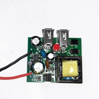 Delviz EÚ Štandardné Zásuvky, 2.1 Duálny USB Nabíjačka rýchle Port, LED indikátor Sieťovej Zásuvky Napájania,13A Univerzálny 3 Otvor Zásuvky 86type